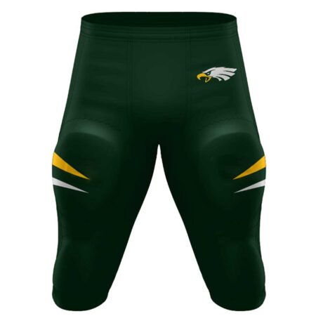 AMERICAN FOOTBALL Custom Green ELASTIC PANT