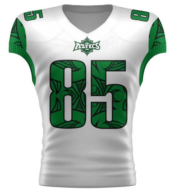 American-football-White-Green-Customize-Deluxe-Jersey-Andr-sports