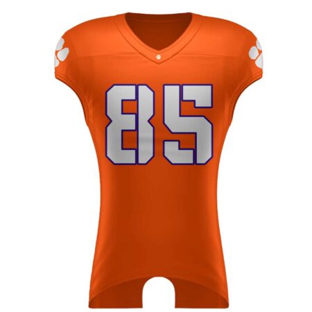 American football Orange Custom Deluxe Jersey