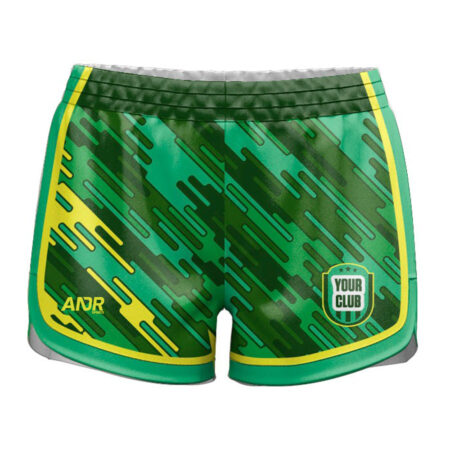 Custom Netball SlimFit Ladies Girls High Thigh Curve Shorts NS005 andr sports